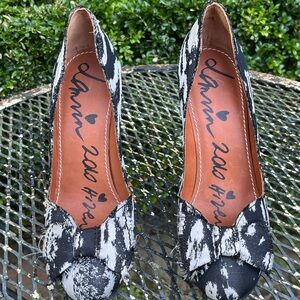 Lanvin Black and White Women's Shoes